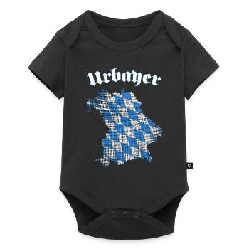 Bayern, bayrisches original, Urbayer, Minga - Baby Premium Kurzarmbody - Schwarz - Vorne