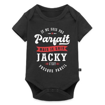 Jacky Parfait Cadeau prenom jacky - Body à manches courtes Premium Bébé - noir - Devant