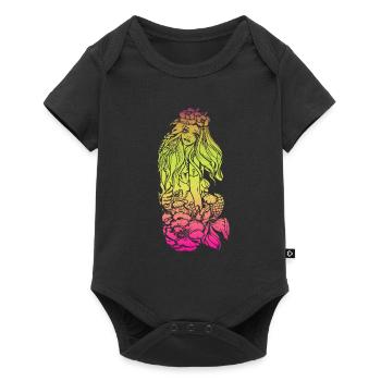 Mermaid mermaid mermaid fairy tale - Baby Premium short-sleeve bodysuit - black - Front