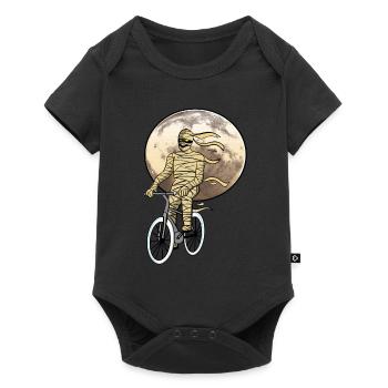 Momie Vélo Pleine Lune Espace Espace Halloween - Body à manches courtes Premium Bébé - noir - Devant