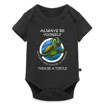 Funny turtles saying T-shirt gift - Baby Premium short-sleeve bodysuit - black - Front