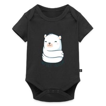 Tshirt mignon oursons - Body à manches courtes Premium Bébé - noir - Devant