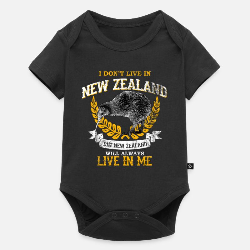 nouvelle-Zélande - Body à manches courtes Premium Bébé - noir