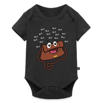 babbler babble mouth bag gift - Baby Premium short-sleeve bodysuit - black - Front