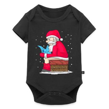 Santa Claus Christmas Santa Claus Poop - Baby Premium short-sleeve bodysuit - black - Front