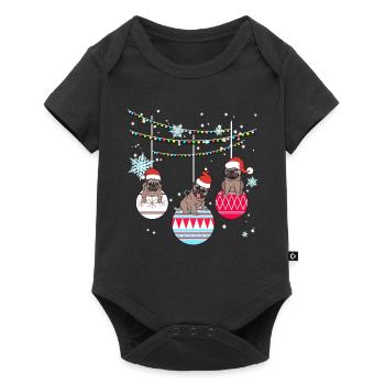 Cadeau de Noël - Body à manches courtes Premium Bébé - noir - Devant