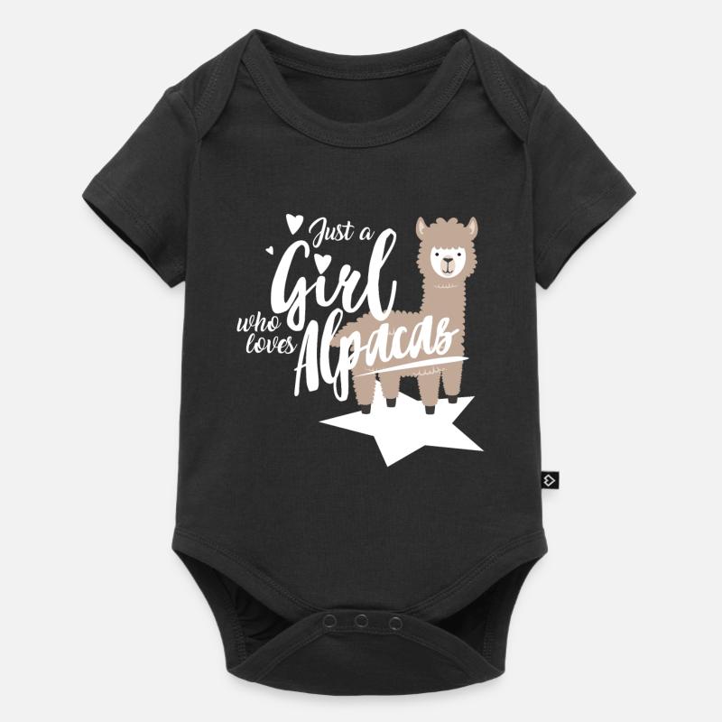 alpaca - Baby Premium short-sleeve bodysuit - black