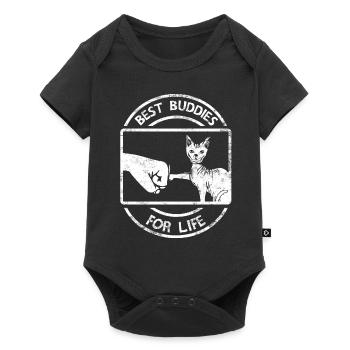 sphynx cat - Baby Premium short-sleeve bodysuit - black - Front