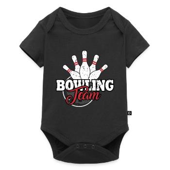 bowling - Baby Premium Kurzarmbody - Schwarz - Vorne