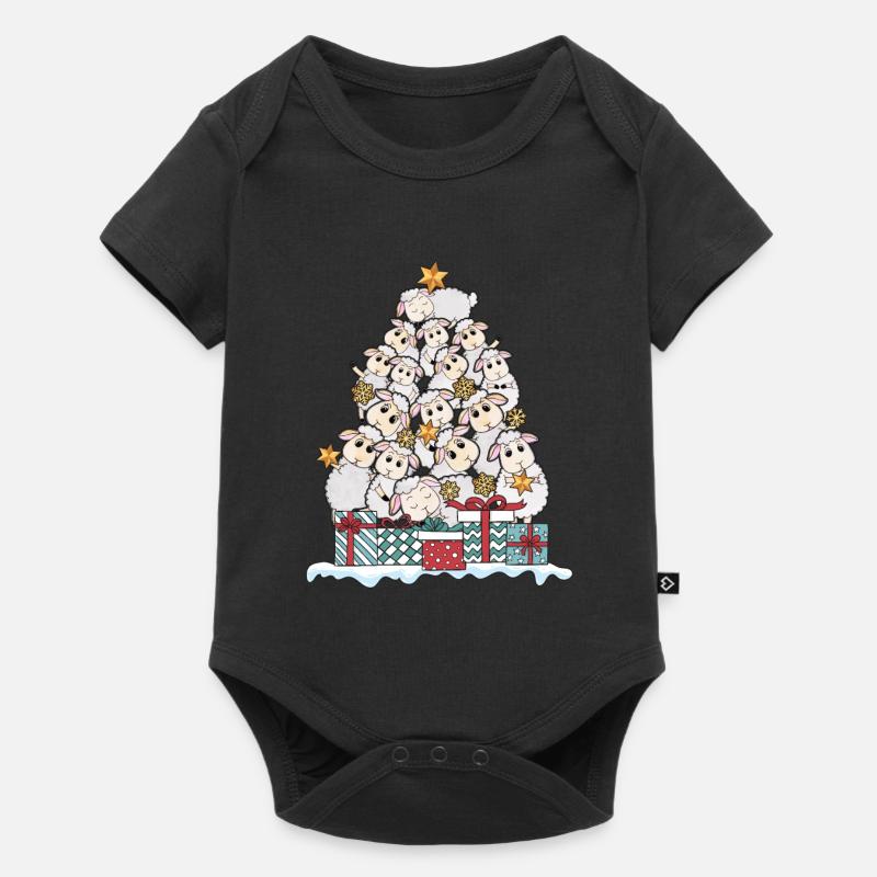 Schaf Schafe Lamm Hirte Tier Weihnachten Geschenk - Baby Premium Kurzarmbody - Schwarz