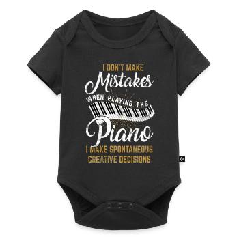 piano - Body à manches courtes Premium Bébé - noir - Devant
