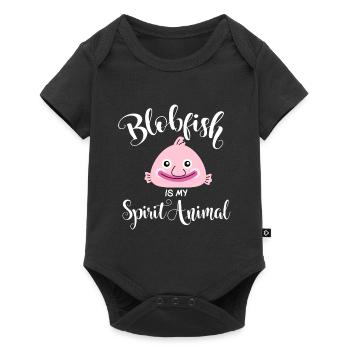 blobfish - Baby Premium Kurzarmbody - Schwarz - Vorne