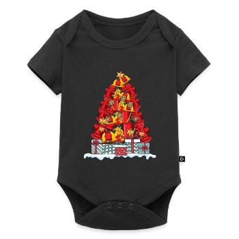 Pompier pompier cadeau de noël - Body à manches courtes Premium Bébé - noir - Devant
