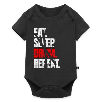 Drums - Baby Premium short-sleeve bodysuit - black - Front