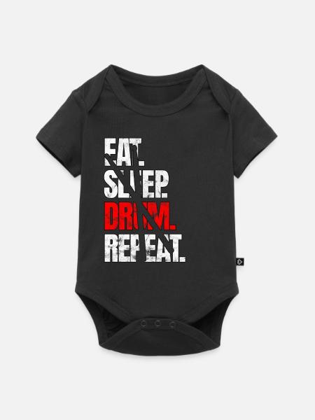 Schlagzeug - Baby Premium Kurzarmbody - Schwarz