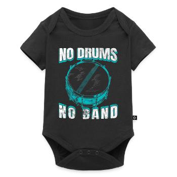 Drums - Baby Premium short-sleeve bodysuit - black - Front
