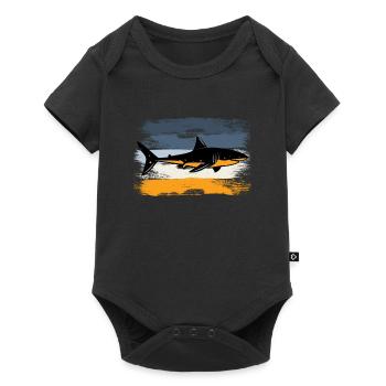 shark - Baby Premium short-sleeve bodysuit - black - Front