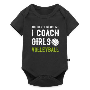 Tu ne me fais pas peur I entraîneur de volley-ball pour filles - Body à manches courtes Premium Bébé - noir - Devant