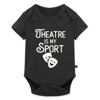 Théâtre est mon sport musical théâtre mignon - Body à manches courtes Premium Bébé - noir - Devant