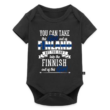 Finland - Baby Premium short-sleeve bodysuit - black - Front