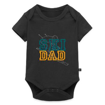 Ski Ski Ski Ski Ski Ski - Body à manches courtes Premium Bébé - noir - Devant