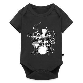 Drums - Baby Premium short-sleeve bodysuit - black - Front