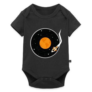 Enregistrer de la musique - Body à manches courtes Premium Bébé - noir - Devant