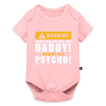 Lustiger Baby-Strampler Babykleidung Geschenk - Baby Premium Kurzarmbody - Rosa - Vorne