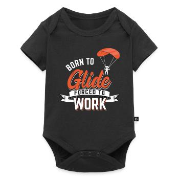 paragliding - Baby Premium Kurzarmbody - Schwarz - Vorne