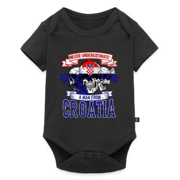 Croatia - Baby Premium short-sleeve bodysuit - black - Front