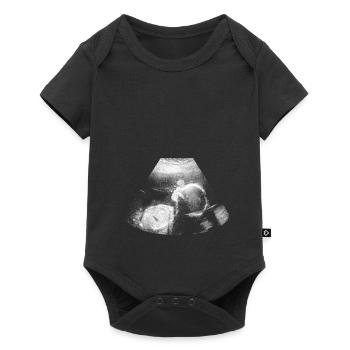 Ultrason grossesse cadeau bébé - Body à manches courtes Premium Bébé - noir - Devant