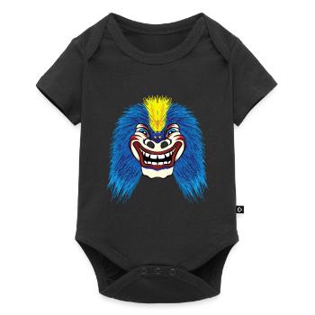 Waggis Maske Basel carnival Morgenstreich Basel - Baby Premium short-sleeve bodysuit - black - Front