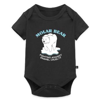 Molar Bear Tooth Dentist Dentist Dental Gift - Baby Premium short-sleeve bodysuit - black - Front
