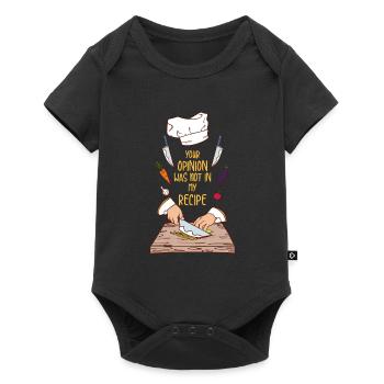 Avis recette chef chef cadeau - Body à manches courtes Premium Bébé - noir - Devant