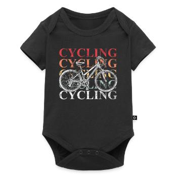 Cycling Cycling Cycling Cycling Cycling Bicycle - Baby Premium short-sleeve bodysuit - black - Front