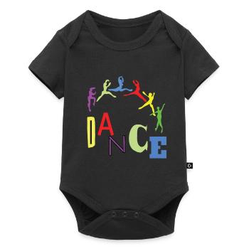 performen Ballettpositionen Eleganz Tanzsport - Baby Premium Kurzarmbody - Schwarz - Vorne