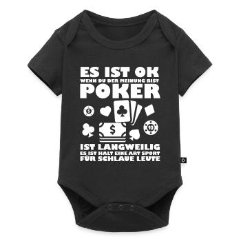 Poker, poker, cadeau - Body à manches courtes Premium Bébé - noir - Devant
