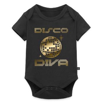 Disco Diva 80's Disco Ball Party - Baby Premium short-sleeve bodysuit - black - Front