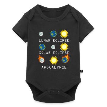 Éclipse solaire lunaire et Apocalypse Funny Science - Body à manches courtes Premium Bébé - noir - Devant
