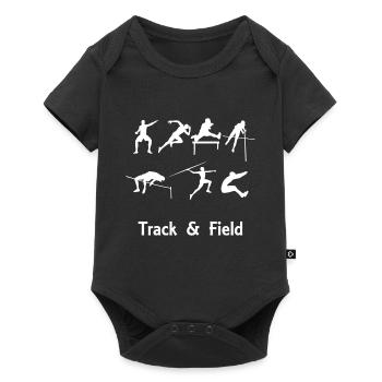 Javelin Athlete Sport Race Manner Mannlich - Baby Premium short-sleeve bodysuit - black - Front