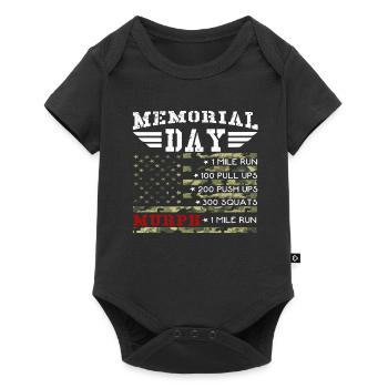 Memorial Day Murph 2019 Training 19 - Baby Premium Kurzarmbody - Schwarz - Vorne