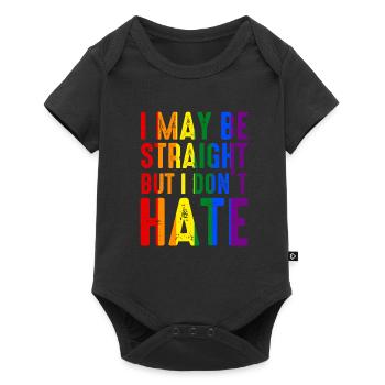 I May Be Straight But I Don't Hate LGBT Pride Ally - Baby Premium short-sleeve bodysuit - black - Front