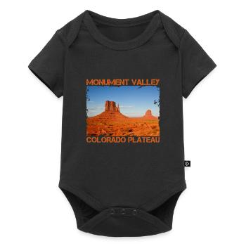 Monument Valley - Utah Arizona USA Western - Baby Premium Kurzarmbody - Schwarz - Vorne