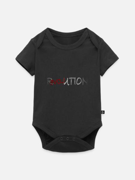Revolution Love - Baby Premium Kurzarmbody - Schwarz