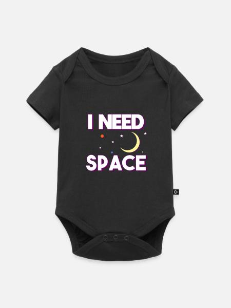 Raumfahrt - Baby Premium Kurzarmbody - Schwarz