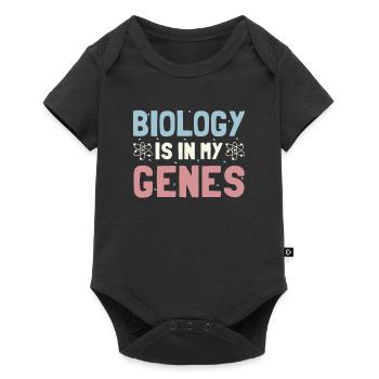 Biologie - Baby Premium Kurzarmbody - Schwarz - Vorne