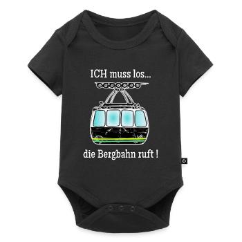 die bergbahn ruft - Baby Premium Kurzarmbody - Schwarz - Vorne