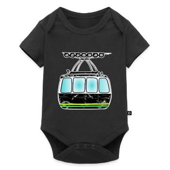 Cable car gondola cable car fan - Baby Premium short-sleeve bodysuit - black - Front