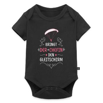 Amenez le patron le parapente - Body à manches courtes Premium Bébé - noir - Devant