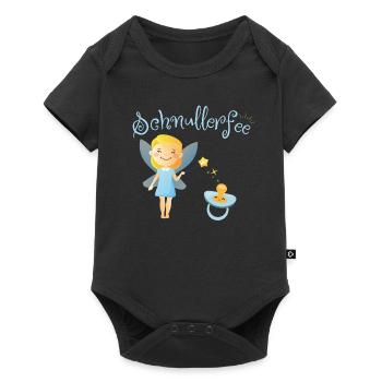 Children pacifier fairy girl boy baby gift - Baby Premium short-sleeve bodysuit - black - Front